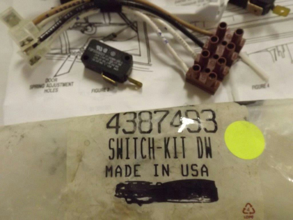MAYTAG WHIRLPOOL DISHWASHER 4387493 SWITCH KIT NEW MAYTAG WHIRLPOOL DISHWASHER 4387493 SWITCH KIT NEW